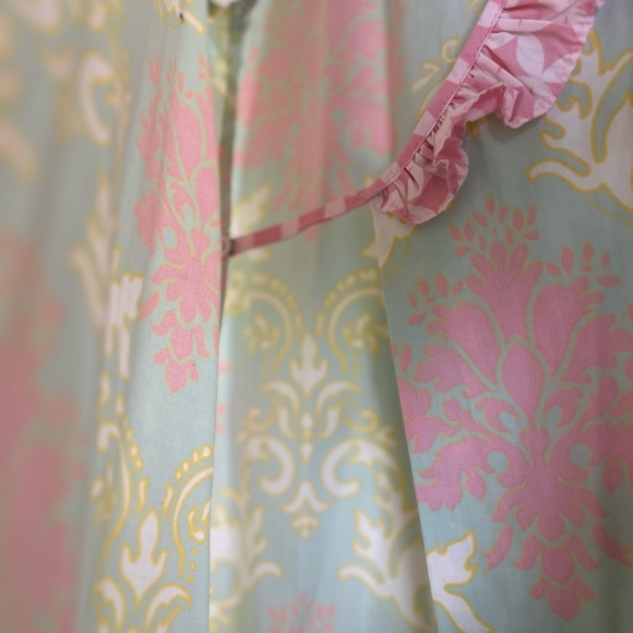 Shrimp and Grits Wrap Pink And Green Dress Girls size 8 - Picture 3 of 6